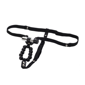 Трусики для двоих + вибропуля &quot;Lovers Thong&quot; черные