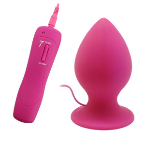 Пробка с вибрацией &quot;XL Anal Plug&quot; на присоске, розовая