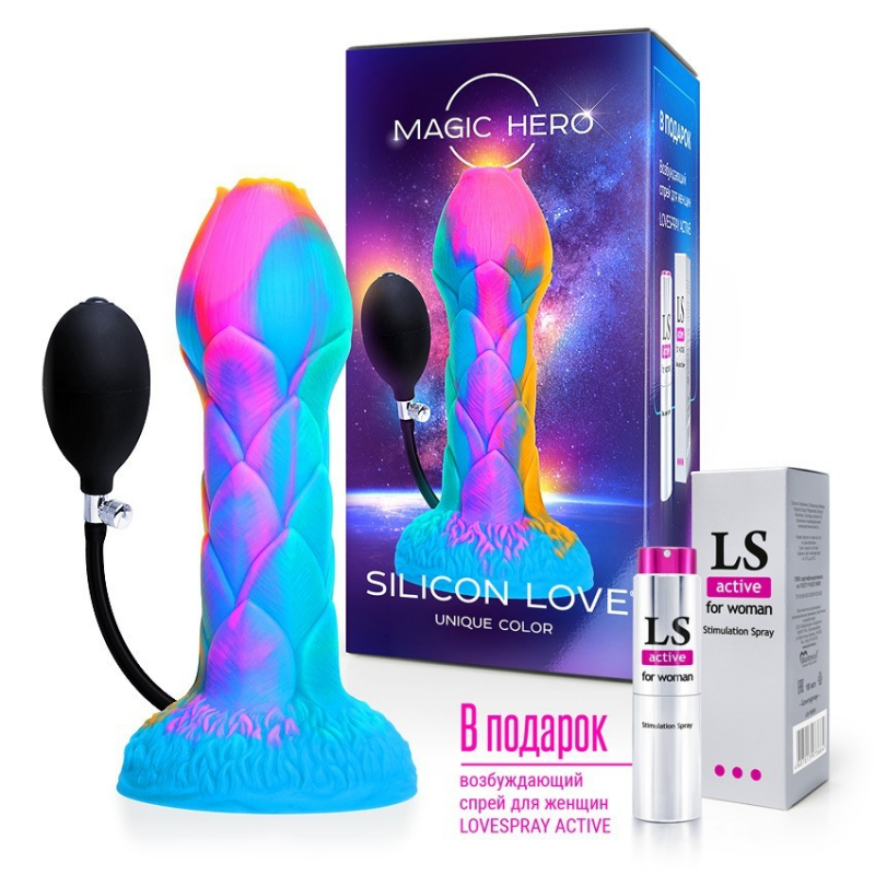Фаллоимитатор с семяизвержением &quot;Magic Hero Unique&quot; роза + подарок 