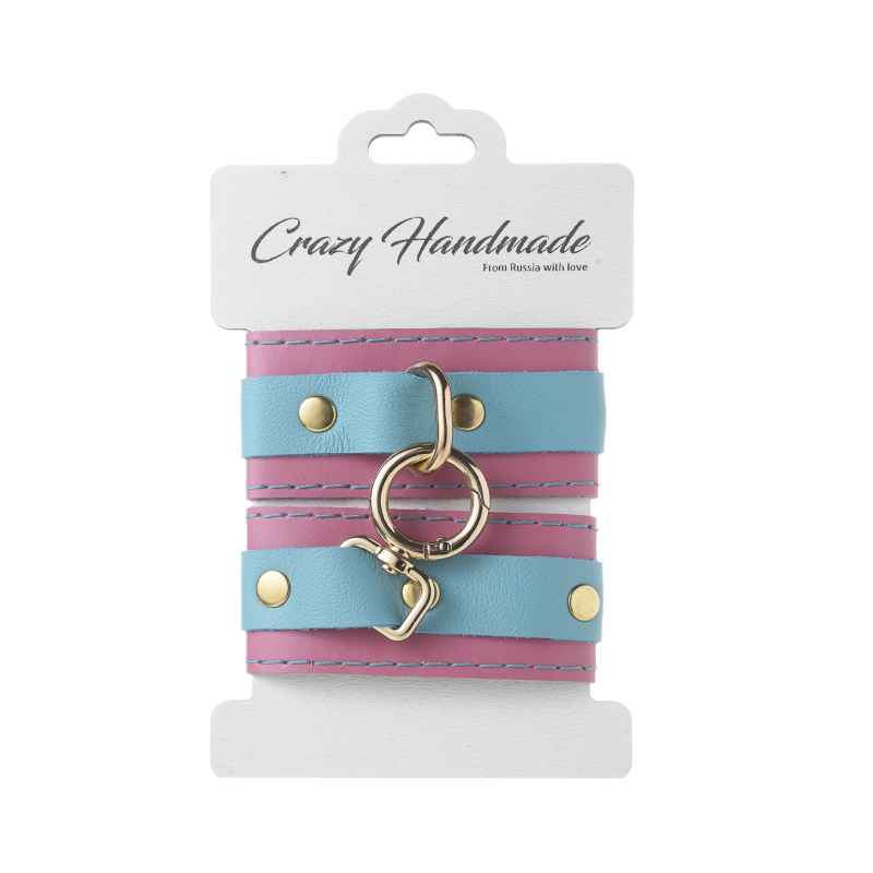 Наручники "Crazy Handmade" мультиколор, кожа 